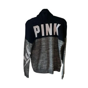 PINK Logo Victoria's Secret Womens Long Sleeve Pullover Size Small Athletic